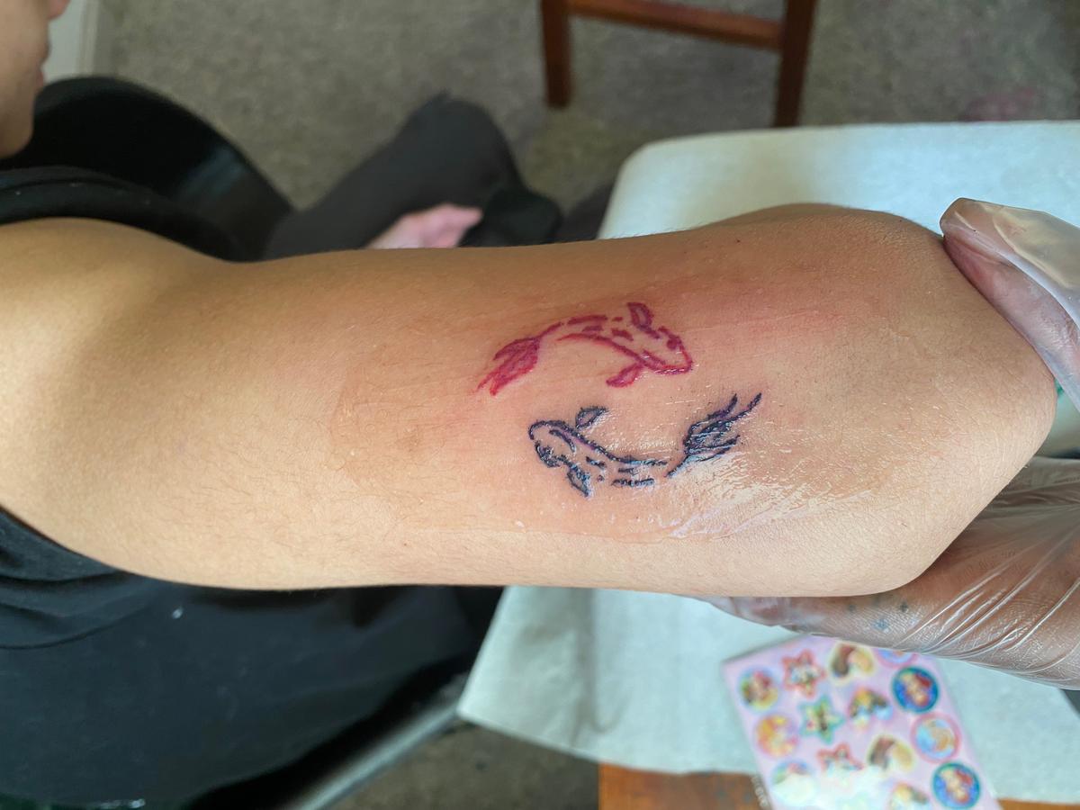 Koi fish tattoo